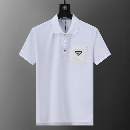 Prada T-Shirts Short Sleeved For Men #1193716 $27.00 USD, Wholesale Replica Prada T-Shirts