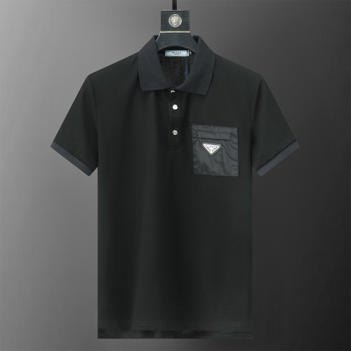 Prada T-Shirts Short Sleeved For Men #1193717 $27.00 USD, Wholesale Replica Prada T-Shirts
