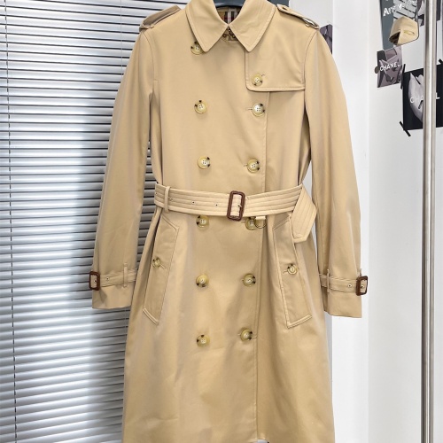 Burberry Trench Coat Long Sleeved For Women #1194168 $160.00 USD, Wholesale Replica Burberry Trench Coat