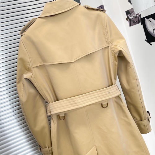 Replica Burberry Trench Coat Long Sleeved For Women #1194168 $160.00 USD for Wholesale