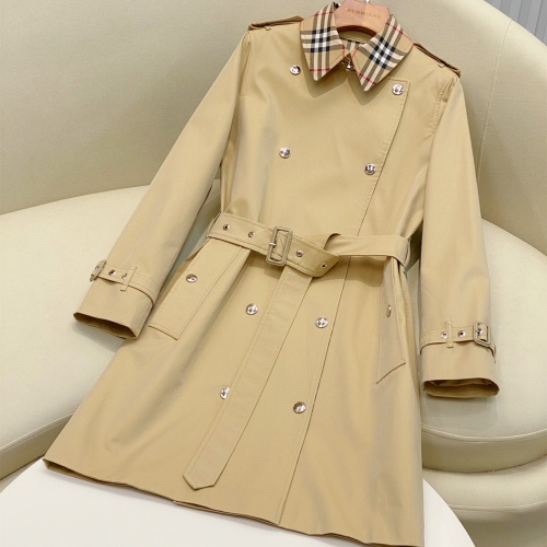 Burberry Trench Coat Long Sleeved For Women #1194169 $160.00 USD, Wholesale Replica Burberry Trench Coat