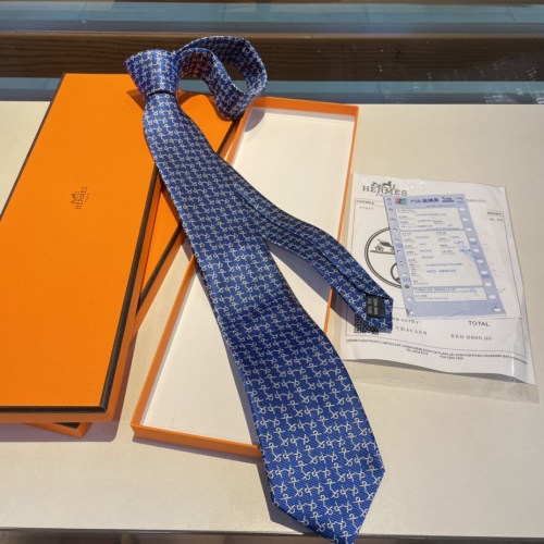 Replica Hermes Necktie For Men #1194221 $34.00 USD for Wholesale