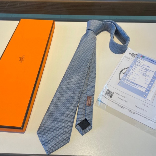 Replica Hermes Necktie For Men #1194255 $34.00 USD for Wholesale