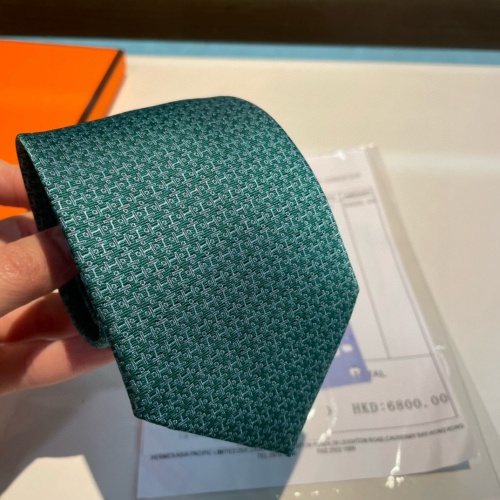 Replica Hermes Necktie For Men #1194608 $34.00 USD for Wholesale