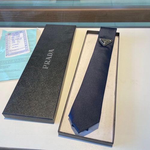 Prada Necktie In Navy For Men #1194973 $34.00 USD, Wholesale Replica Prada Necktie