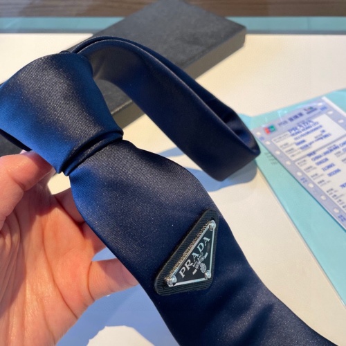 Replica Prada Necktie In Navy For Men #1194973 $34.00 USD for Wholesale