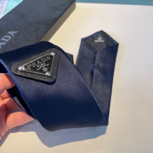 Replica Prada Necktie In Navy For Men #1194973 $34.00 USD for Wholesale