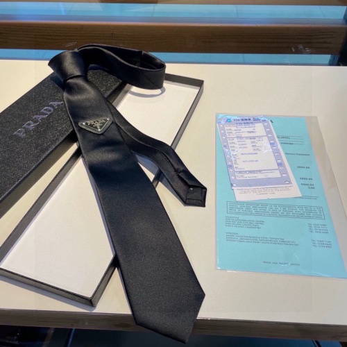 Replica Prada Necktie In Black For Men #1194974 $34.00 USD for Wholesale