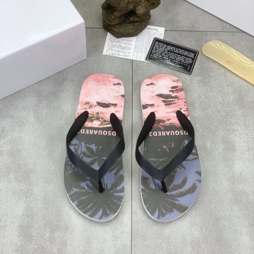 Dsquared Slippers For Men #1195123 $45.00 USD, Wholesale Replica Dsquared Slippers