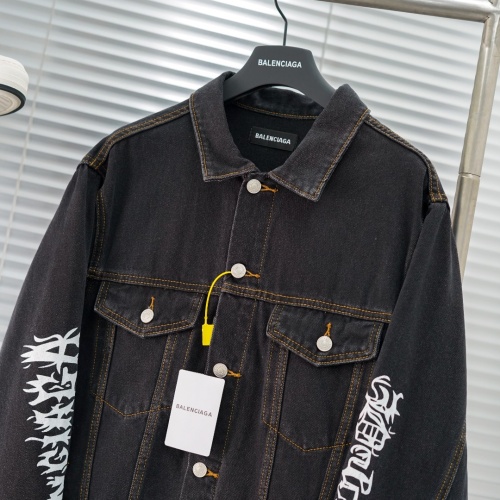 Replica Balenciaga Jackets Long Sleeved For Men #1195193 $88.00 USD for Wholesale