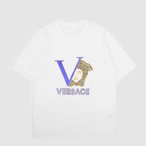 Versace T-Shirts Short Sleeved For Unisex #1195220 $27.00 USD, Wholesale Replica Versace T-Shirts