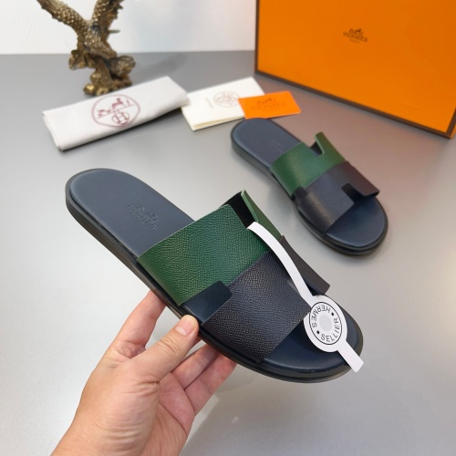 Replica Hermes Slippers For Men #1195259 $45.00 USD for Wholesale