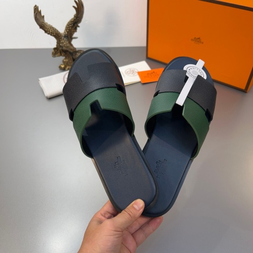 Replica Hermes Slippers For Men #1195259 $45.00 USD for Wholesale