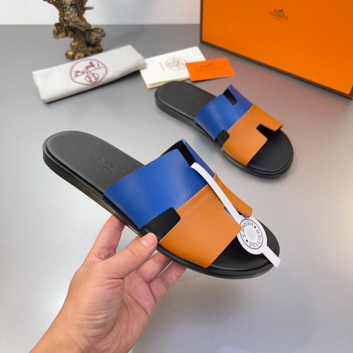 Replica Hermes Slippers For Men #1195261 $45.00 USD for Wholesale