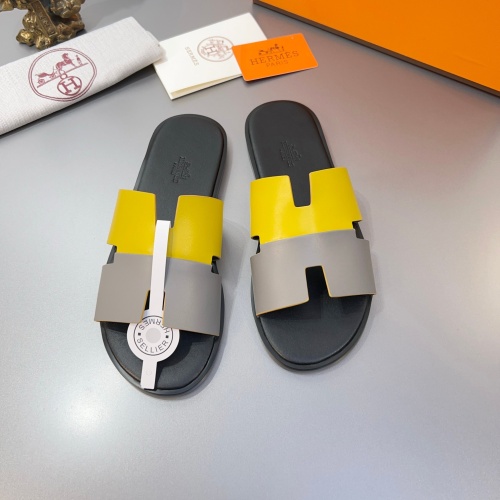 Replica Hermes Slippers For Men #1195263 $45.00 USD for Wholesale