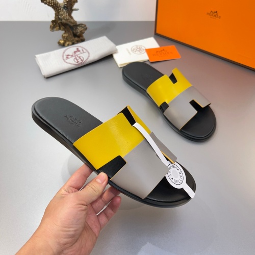 Replica Hermes Slippers For Men #1195263 $45.00 USD for Wholesale
