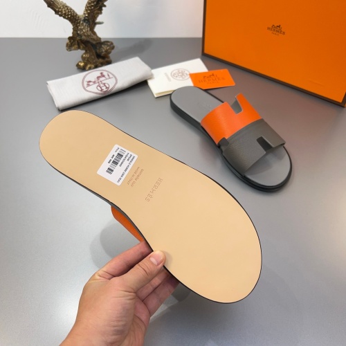 Replica Hermes Slippers For Men #1195264 $45.00 USD for Wholesale