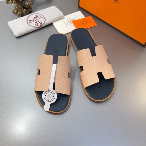Replica Hermes Slippers For Men #1195325 $45.00 USD for Wholesale