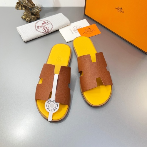 Replica Hermes Slippers For Men #1195328 $45.00 USD for Wholesale