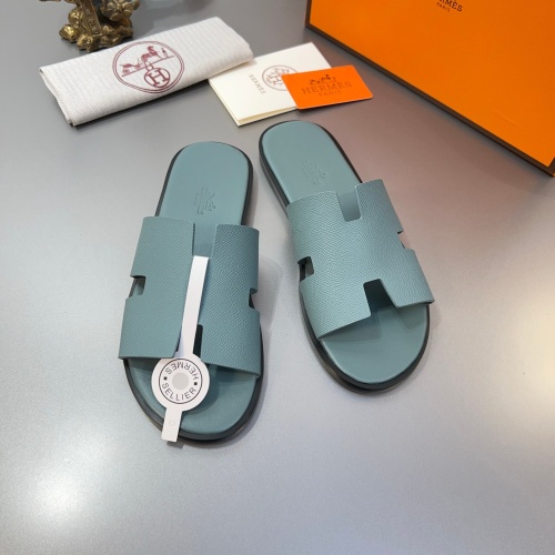 Replica Hermes Slippers For Men #1195335 $45.00 USD for Wholesale
