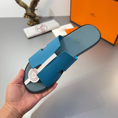 Replica Hermes Slippers For Men #1195336 $45.00 USD for Wholesale