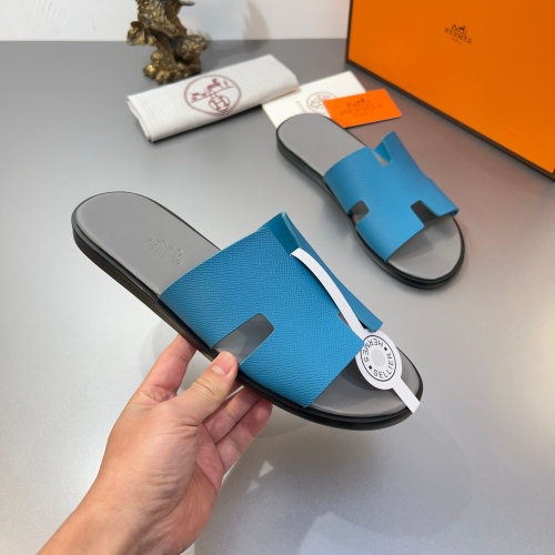 Replica Hermes Slippers For Men #1195337 $45.00 USD for Wholesale