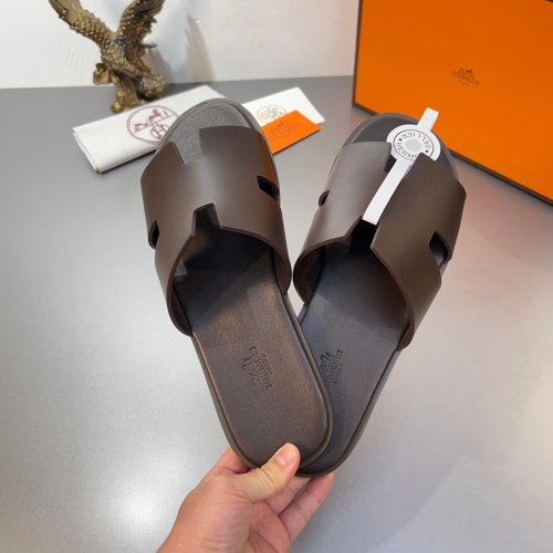 Replica Hermes Slippers For Men #1195338 $45.00 USD for Wholesale