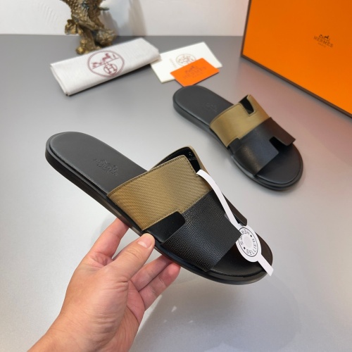 Replica Hermes Slippers For Men #1195340 $45.00 USD for Wholesale