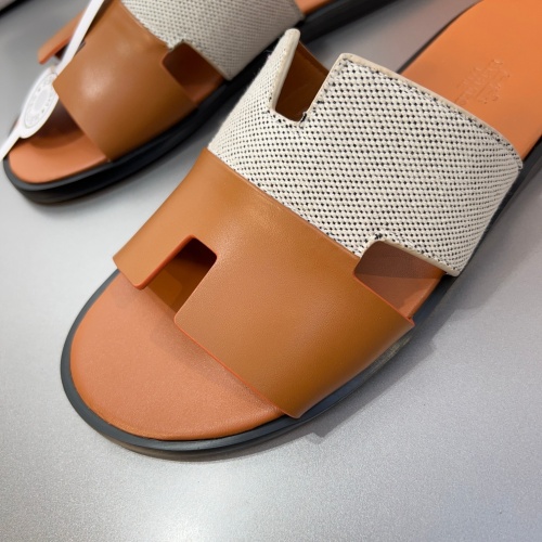 Replica Hermes Slippers For Men #1195341 $45.00 USD for Wholesale