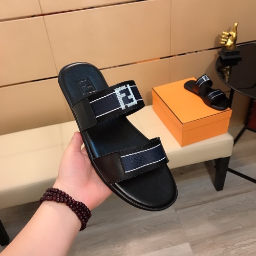 Replica Fendi Slippers For Men #1195364 $40.00 USD for Wholesale