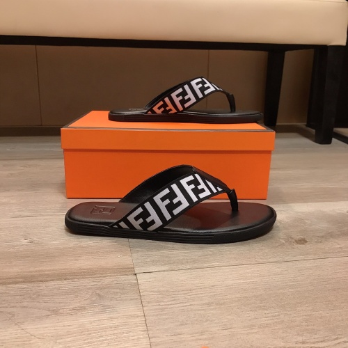 Replica Fendi Slippers For Men #1195390 $40.00 USD for Wholesale