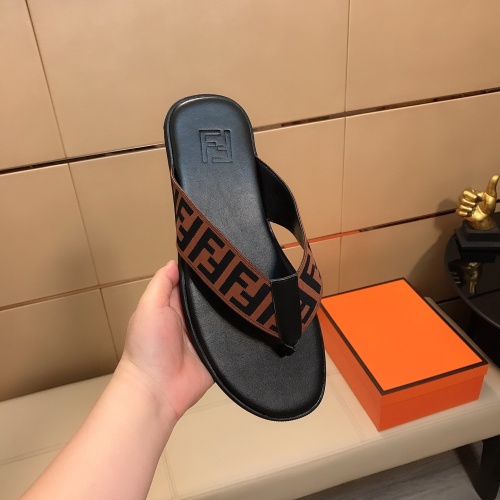 Replica Fendi Slippers For Men #1195392 $40.00 USD for Wholesale