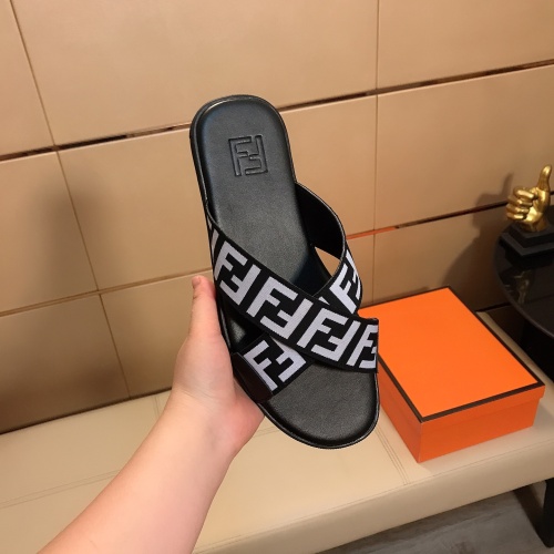Replica Fendi Slippers For Men #1195394 $40.00 USD for Wholesale