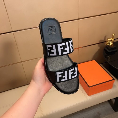 Replica Fendi Slippers For Men #1195397 $40.00 USD for Wholesale