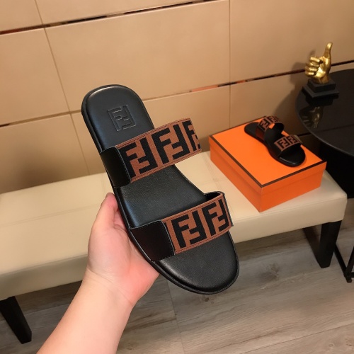 Replica Fendi Slippers For Men #1195398 $40.00 USD for Wholesale