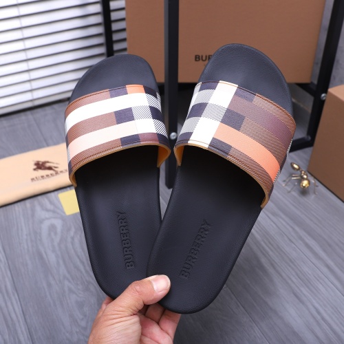 Replica Burberry Slippers For Men #1195417 $42.00 USD for Wholesale