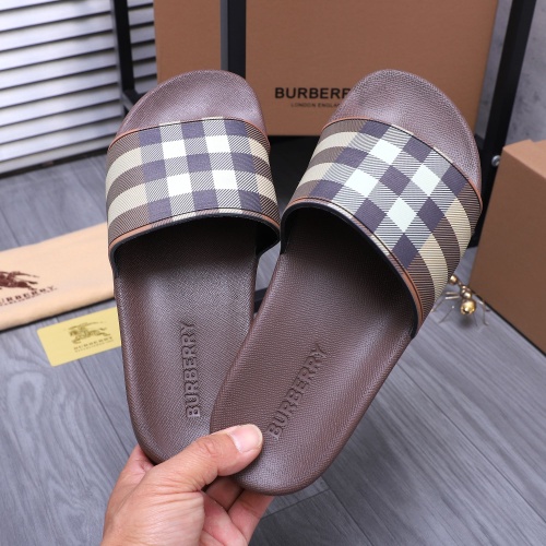 Replica Burberry Slippers For Men #1195425 $42.00 USD for Wholesale