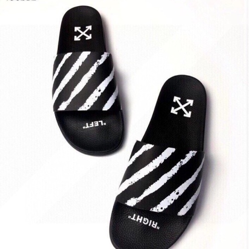 Replica Off-White Slippers For Men #1195434 $45.00 USD for Wholesale