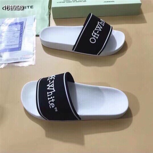 Replica Off-White Slippers For Women #1195435 $45.00 USD for Wholesale