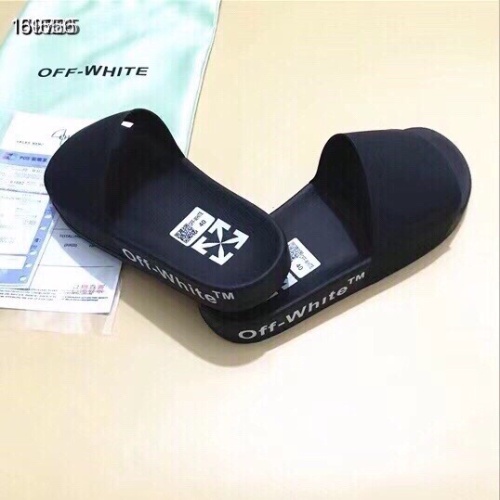 Replica Off-White Slippers For Women #1195437 $45.00 USD for Wholesale