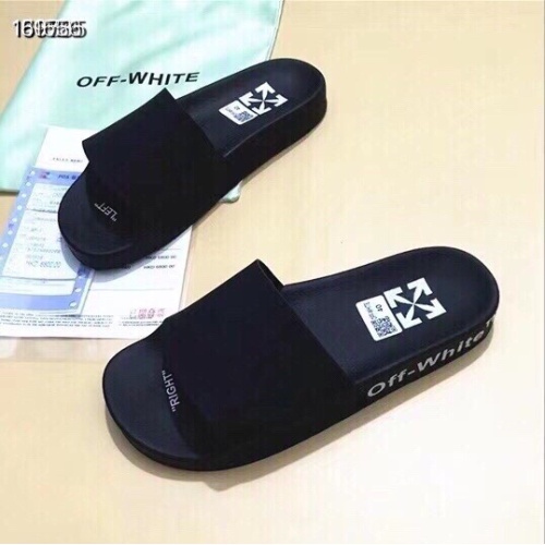 Off-White Slippers For Men #1195438 $45.00 USD, Wholesale Replica Off-White Slippers