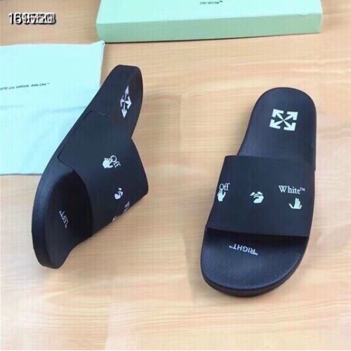 Replica Off-White Slippers For Men #1195442 $45.00 USD for Wholesale