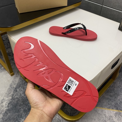 Replica Christian Louboutin CL Slippers For Men #1195452 $42.00 USD for Wholesale