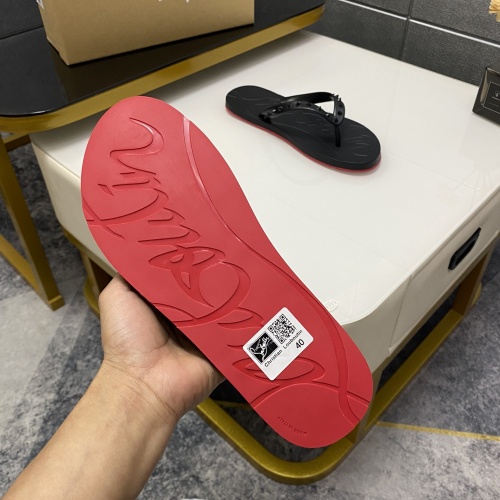 Replica Christian Louboutin CL Slippers For Men #1195456 $42.00 USD for Wholesale