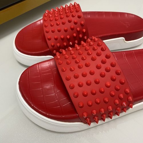 Replica Christian Louboutin CL Slippers For Men #1195457 $64.00 USD for Wholesale