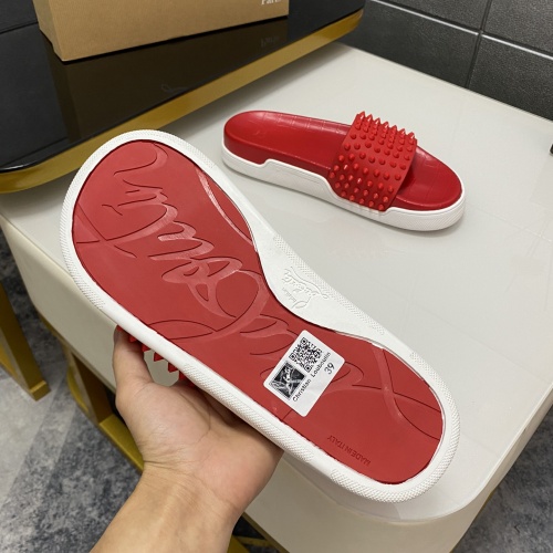 Replica Christian Louboutin CL Slippers For Men #1195457 $64.00 USD for Wholesale