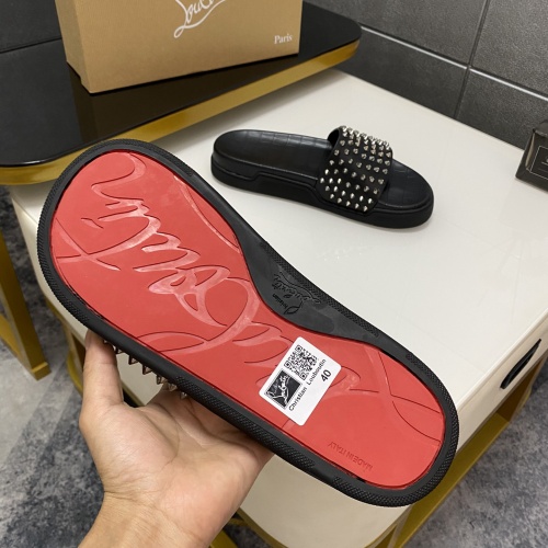 Replica Christian Louboutin CL Slippers For Men #1195458 $64.00 USD for Wholesale