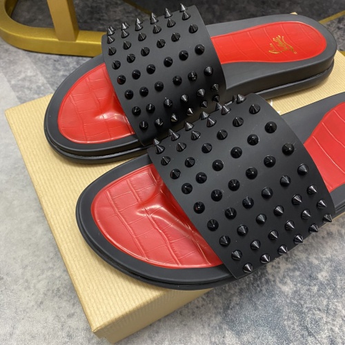 Replica Christian Louboutin CL Slippers For Men #1195461 $56.00 USD for Wholesale