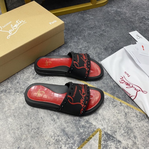 Replica Christian Louboutin CL Slippers For Men #1195462 $56.00 USD for Wholesale