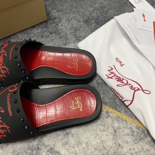 Replica Christian Louboutin CL Slippers For Men #1195462 $56.00 USD for Wholesale